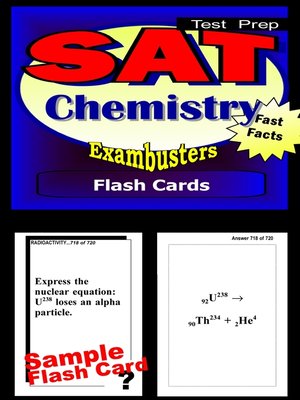cover image of SAT Chemistry Test&#8212;SAT 2 Science Flashcards&#8212;SAT 2 Prep Exam Workbook